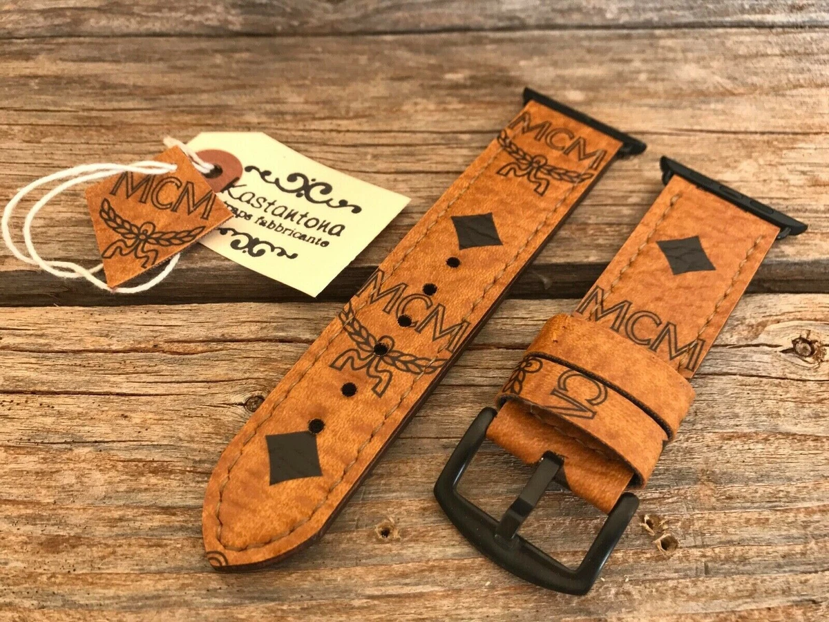 My hand stitched Louis Vuitton Apple Watch strap cut from a