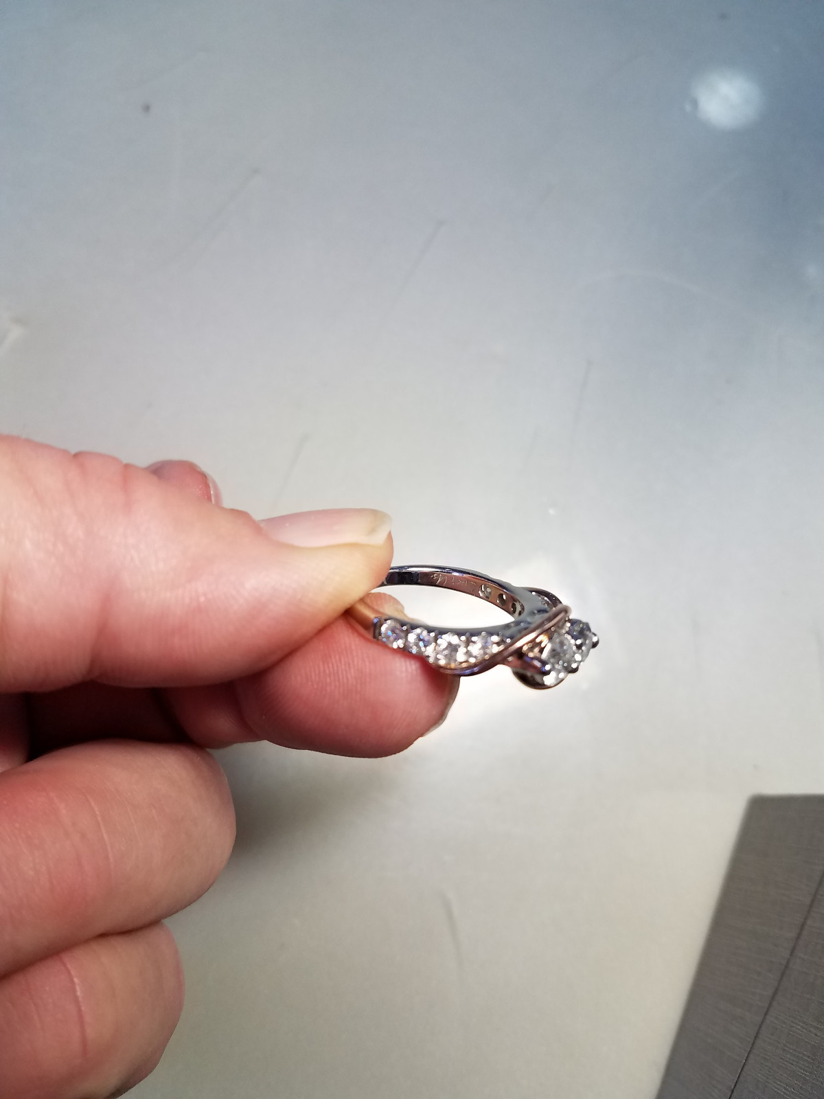 Carat Ever Us Ring On Hand Right Hand Ring Two Diamond Ring In 14K