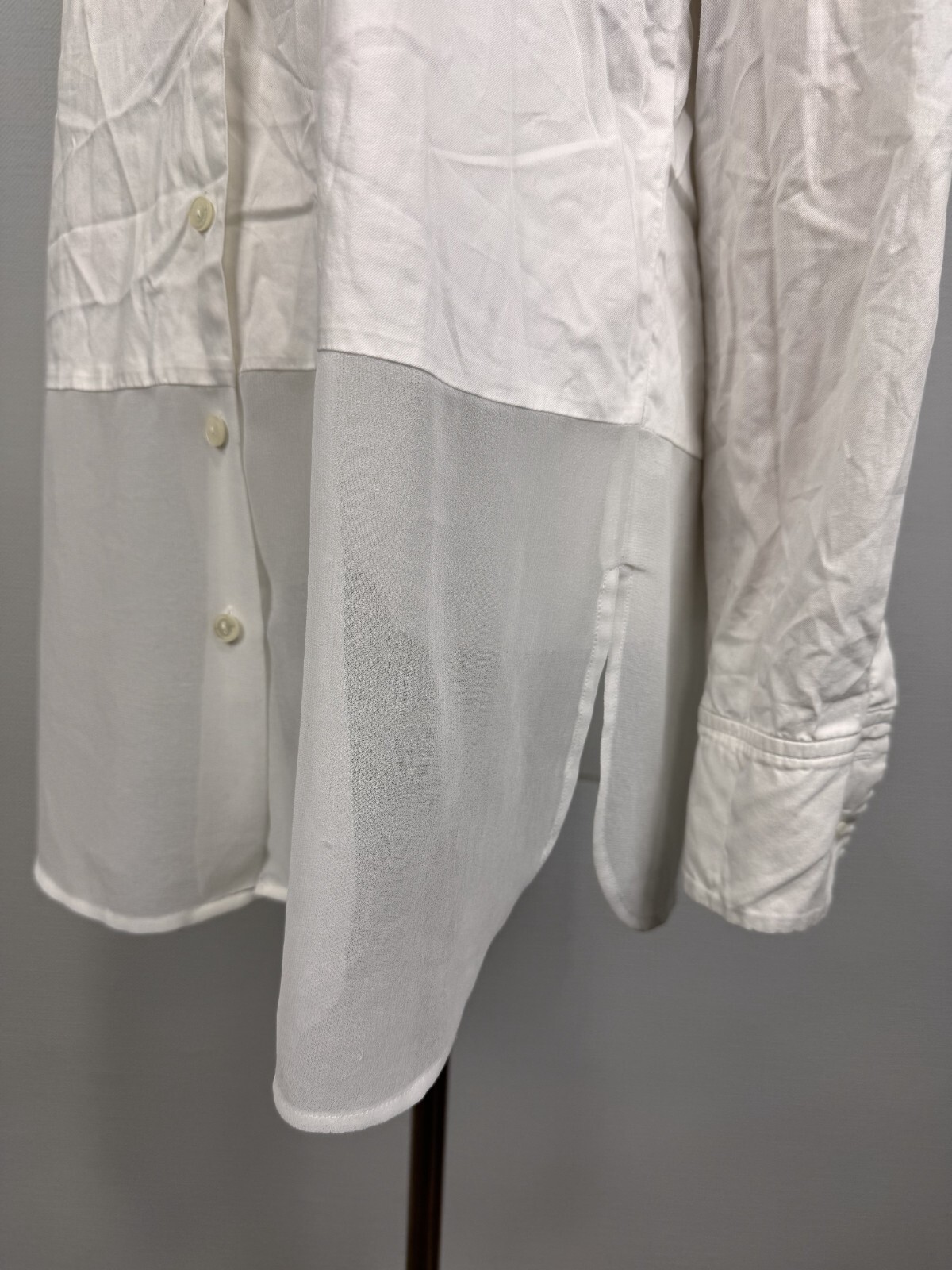 Sportmax Code White Lightweight Buttons Long Slee… - image 9