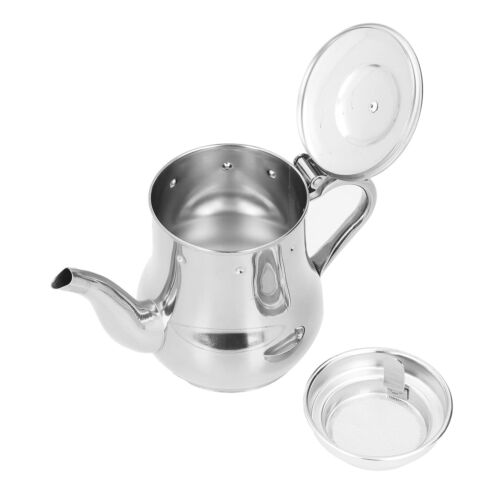 500ml Stainless Steel Tea Pot with Filter Tea Infuser Pot Metal Tea Pot Coffe... - Picture 2 of 8