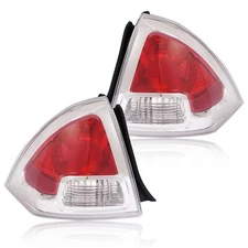 2PC Tail Light Set Brake Lamp For Ford Fusion 2006-2009 Chrome Left Right Side