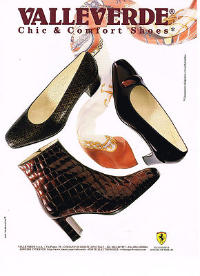 REKLAME WERBUNG 084 1998 VALLEVERDE Schuhe Boots Luxus