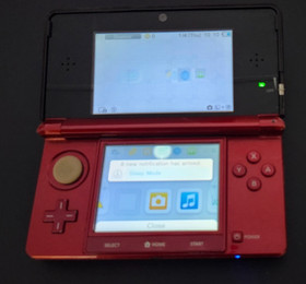 Nintendo 3DS Handheld System - Flame Red Tested working USA