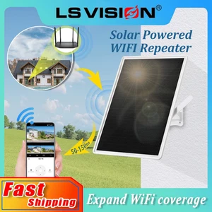 15W Booster de signal de répéteur solaire à énergie solaire WiFi Extendeur de portée intégré 2000