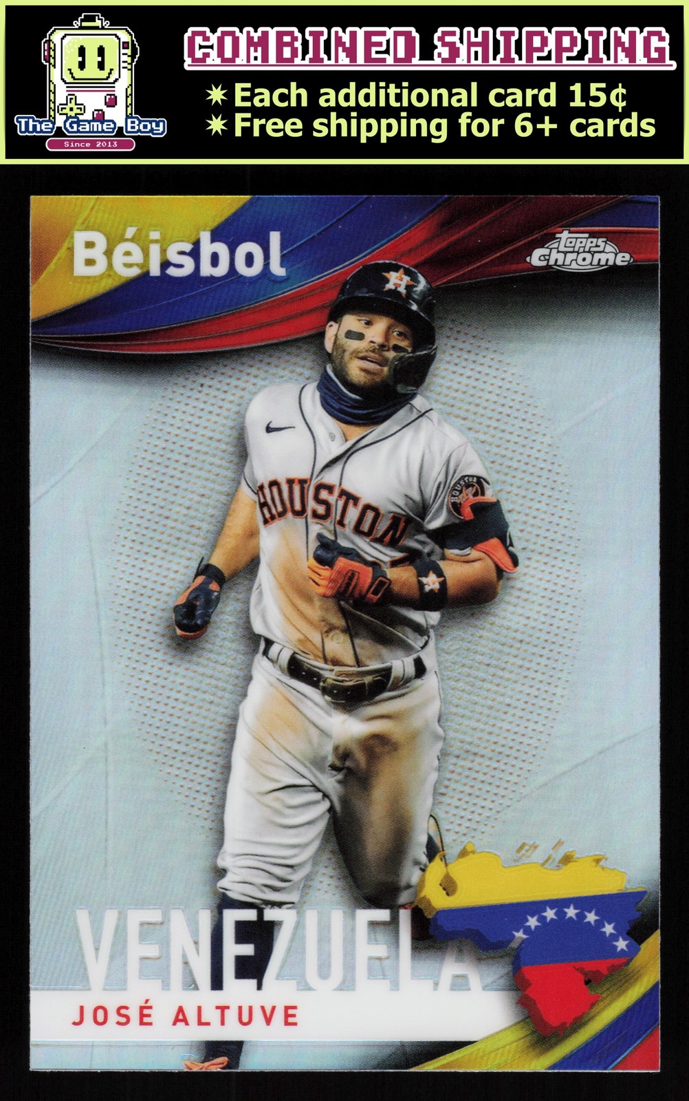2021 Topps Chrome Beisbol #B-4 Jose Altuve - Houston Astros Baseball Card