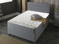Starlight Beds 8'' Standard Sprung Mattress White & Grey-Single/Double/King Size