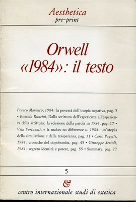 Orwell '1984': Der Text : Einführungsbeiträge zum gleichnamigen Studientag