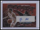 Ryan Rollins Auto Optimal Effort Crystal Red Leaf Optichrome 2022-23 #OE-RR1 #/4