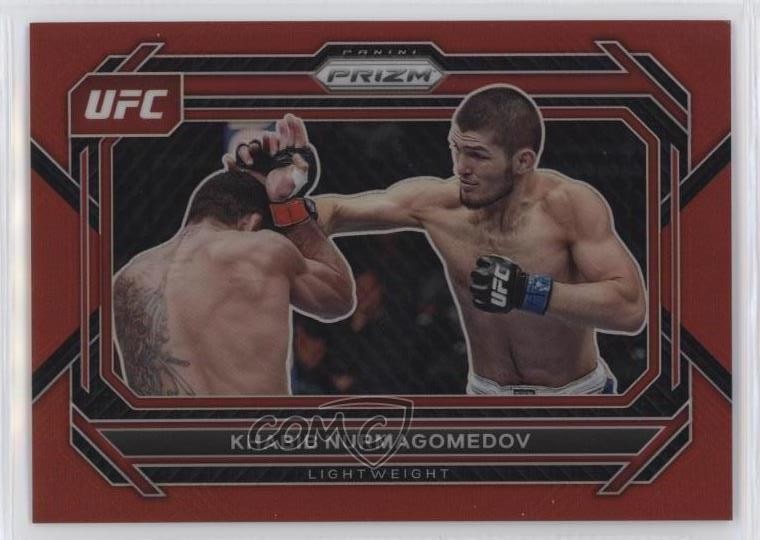 2023 Panini Prizm UFC Red Prizm 60/199 Khabib Nurmagomedov #45 0pd3