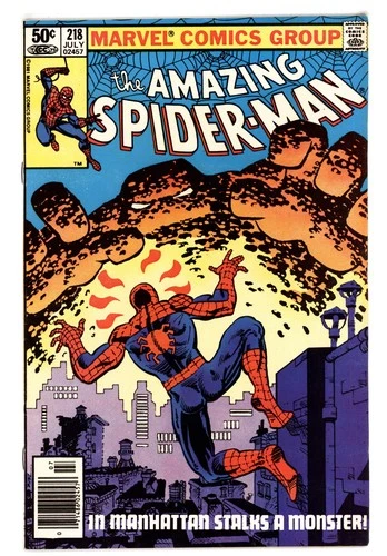 Amazing Spider-Man #218 NM- 9.2 1981 Newsstand Frank Miller Cover