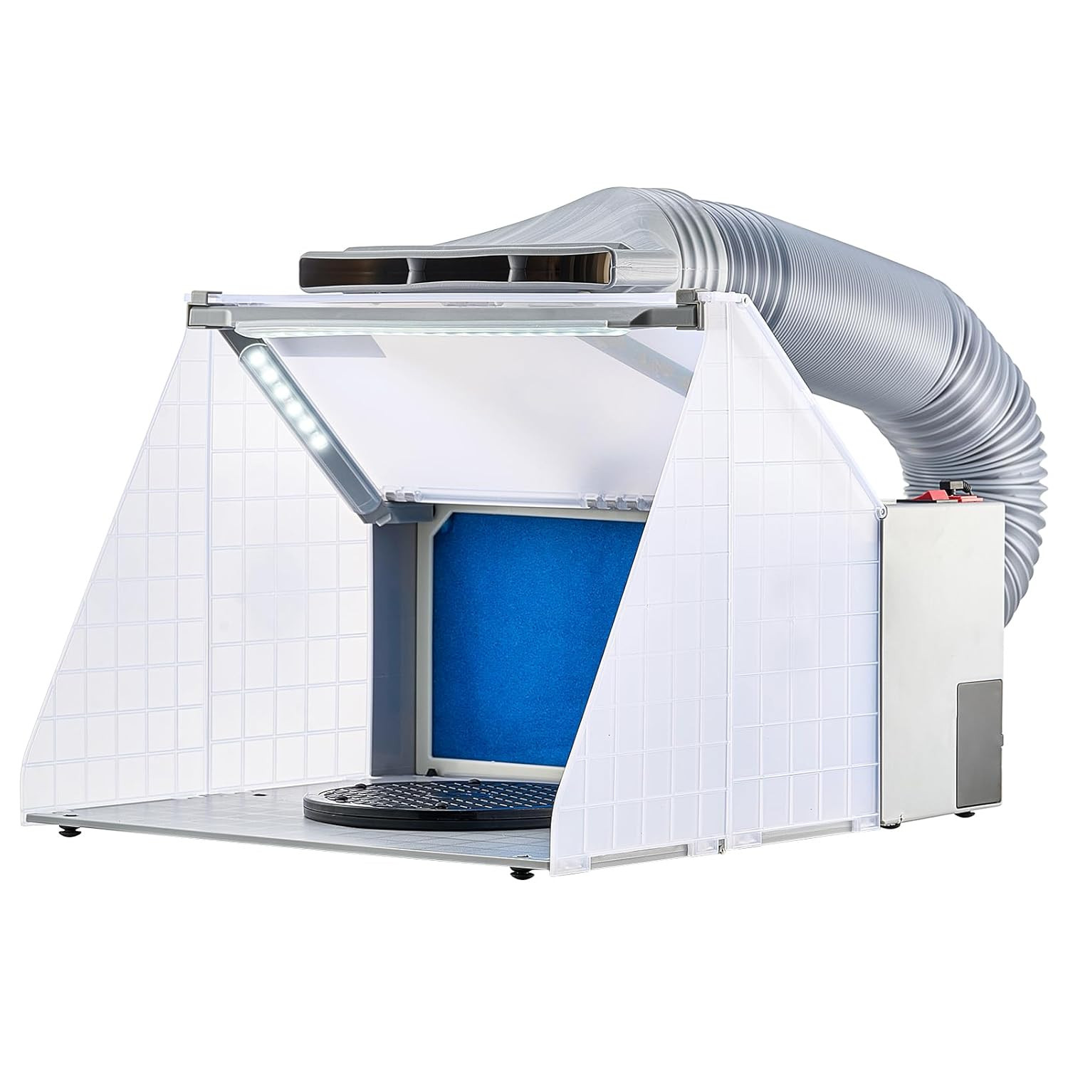Cabine de peinture aérographe 48x42x34 cm avec système de filtration portable