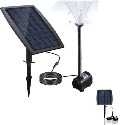 Solarpumpe, Solarpanel, Brunnen, Wasserpumpe, Garten, Pool, Solarenergie, dek...