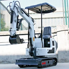 2200lb Mini Excavator B&S Gasoline Engine With Hydraulic Thumb Clamp Free Ship