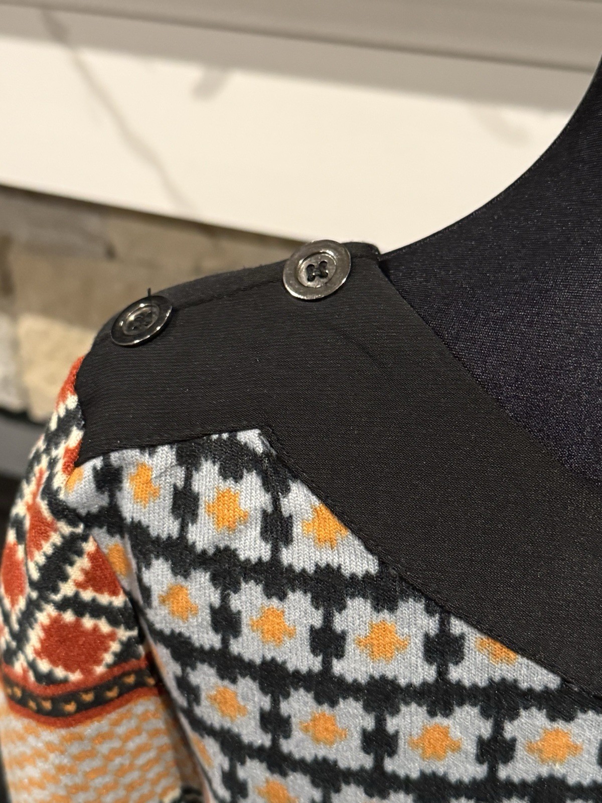 Young Threads Patchwork Print Puff Sleeve Dress B… - image 3