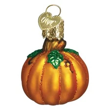 Old World Christmas Small Pumpkin Tree Thanksgiving Fall Ornament