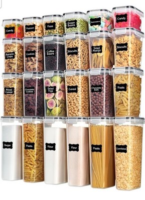 Airtight Storage Containers with Lids Vtopmart 24 PCS Plastic Food Storage New