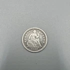 1857 Seated Liberty Half Dime