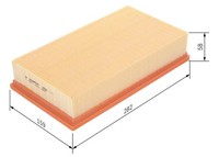 Luftfilter Bosch 1 457 433 263 Filtereinsatz FüR 900 YS3D Saab 2 Turbo