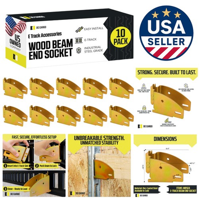 #ad E Track Shelf Brackets for Enclosed Trailers 10 Pack Wood Beam Supports $147.99