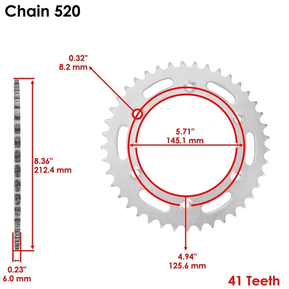 Комплект уплотнительного кольца цепи привода и звездочки для Suzuki DR350Se 1996-99 / DR-Z400Sm 00-17 - Изображение 3 из 4