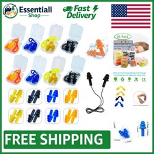 Multiple Color Silicone Ear Plugs - 6 Pairs for Noise Protection  Comfort