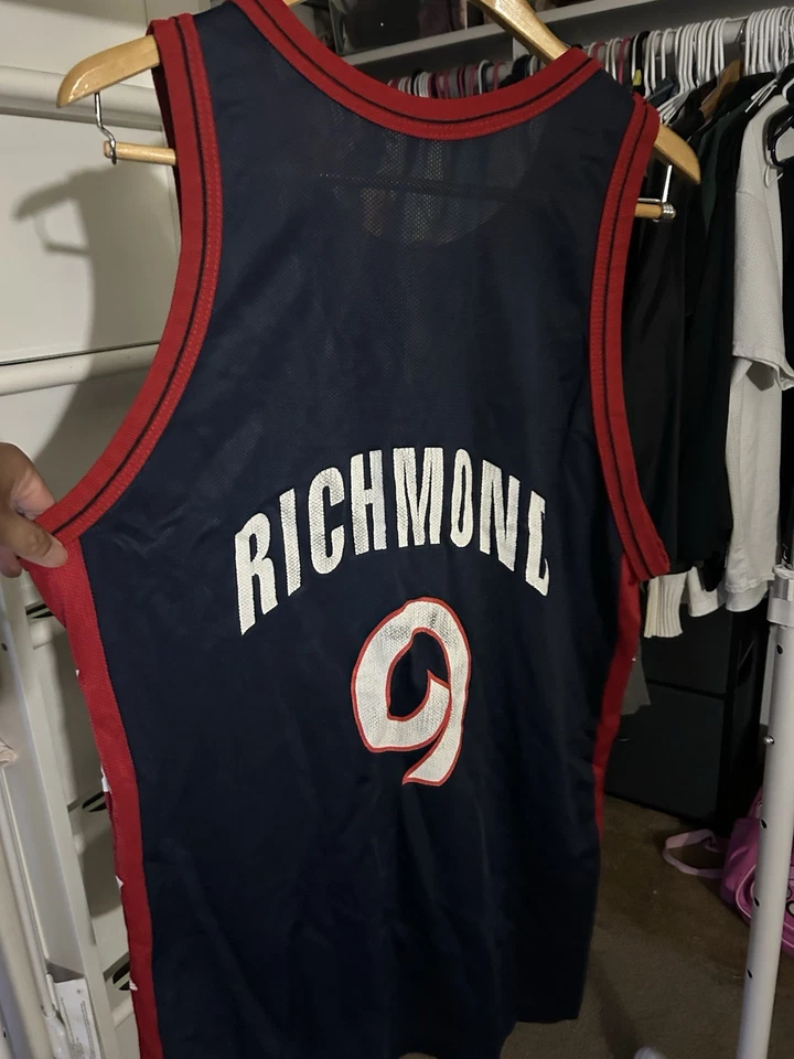 Vintage Champion Team USA Olympic Dream Team Jersey Mitch Richmond Sz 48 XL - Image 4 of 4