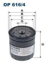 For FILTRON OP 616/4 OIL FILTER AUDI A1 (8X), SKODA FABIA III, VW POLO V