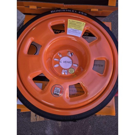 Roue universelle GUNIWHEEL 45S pour déplacement de carrosserie en atelier automobile