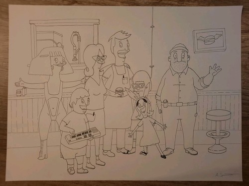 BOB'S BURGERS Original Drawing A3