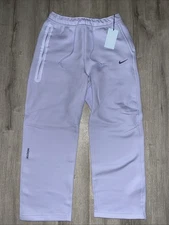 Nike x NOCTA Drake Tech Fleece Open Hem Pants Palest Purple Medium M FD8460-568