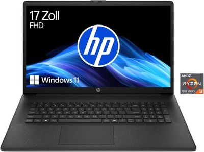 HP 17-cp2237ng 17,3Zoll Notebook AMD Ryzen 3 512GB SSD Win11 Home schwarz B-WARE