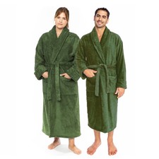 CTT Classic Turkish Cotton Bath Robe, Unisex, Soft  Plush, 100 Terry Cloth