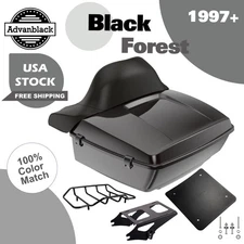 Black Forest King Tour Pack Pak Trunk Luggage For 1997+ Harley Street Road Glide