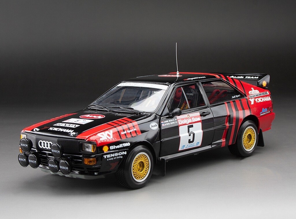 1/43 Audi公式 チェコ ZZ Model製　WAMDERER W25 SunStar 1:18 Audi Quattro A2-#5 J.Bosch/S.Bond - Circuit des