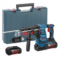 Bosch Gbh36vfli Plus 36v Sds+ Rotary Hammer - 2x 4.0ah Batteries + Quick Chuck Bosch Gbh36vfli Plus 36v Sds+ Rotary Hammer - 2x 4.0ah Batteries + Quick Chuck