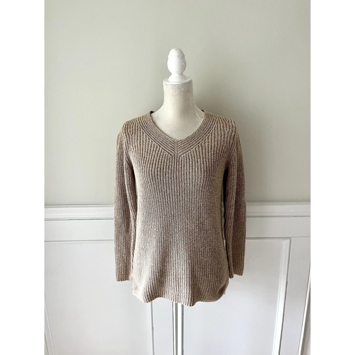 Women's L.L.Bean Shaker-Stitch Sweater, V-Neck Pullover