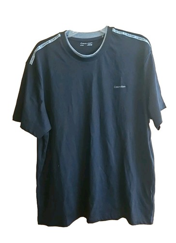 Calvin Klein Men 100% Cotton w/Logo Shoulder Crew Neck T-Shirt Black SZ XL New - Picture 11 of 11