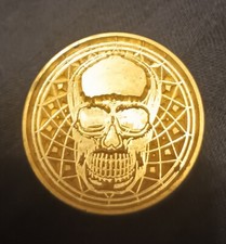 Psychedelic Skull wax seal stamp head