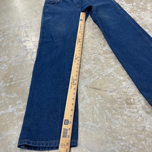 Pantalones de mezclilla Wrangler Jeans 37x36 azules vaqueros occidentales 13MWZ algodón oscuro - Imagen 9 de 15