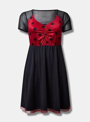 Torrid Lady Bug Dress Halloween Cosplay NWT New 5X
