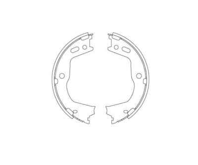 Brake shoe set, parking brake TRW GS8803 for Hyundai