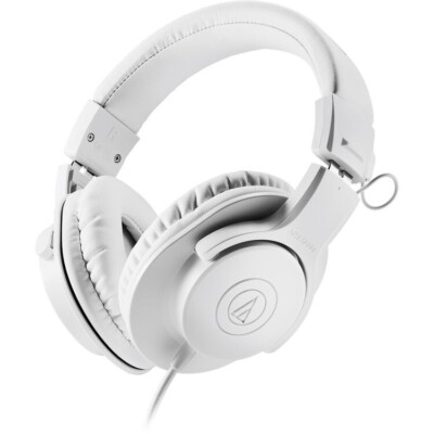 Audio-Technica ATH-M20x Wired Over-Ear Headphones, White