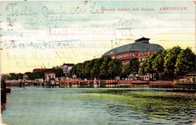 CPA AK AMSTERDAM Innerhalb Amstel mit Schleusen. NIEDERLANDE (624408)