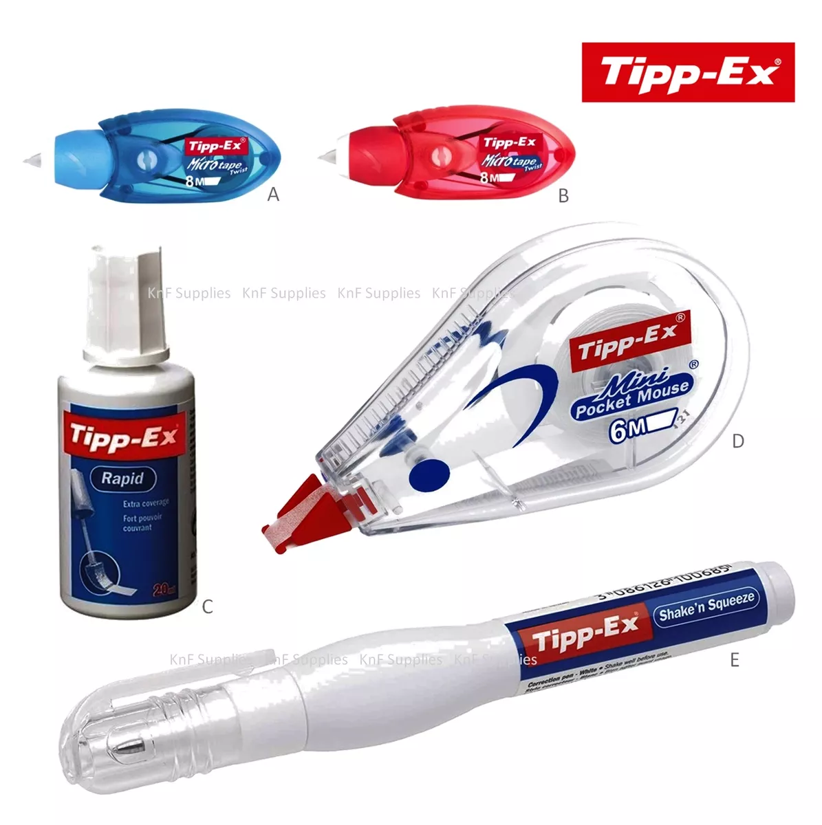  Bic TIPP-Ex Mini Pocket Mouse Correction Tape – Pack