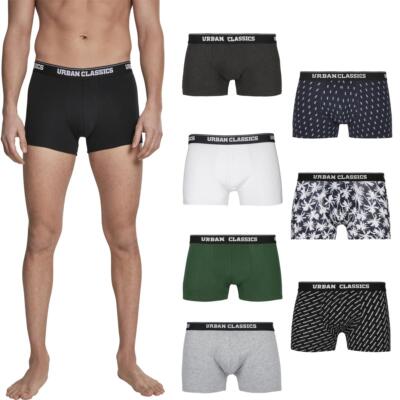 Urban Classics Men's Boxer Shorts Double Pack Underwear 2 Pack Boys Man