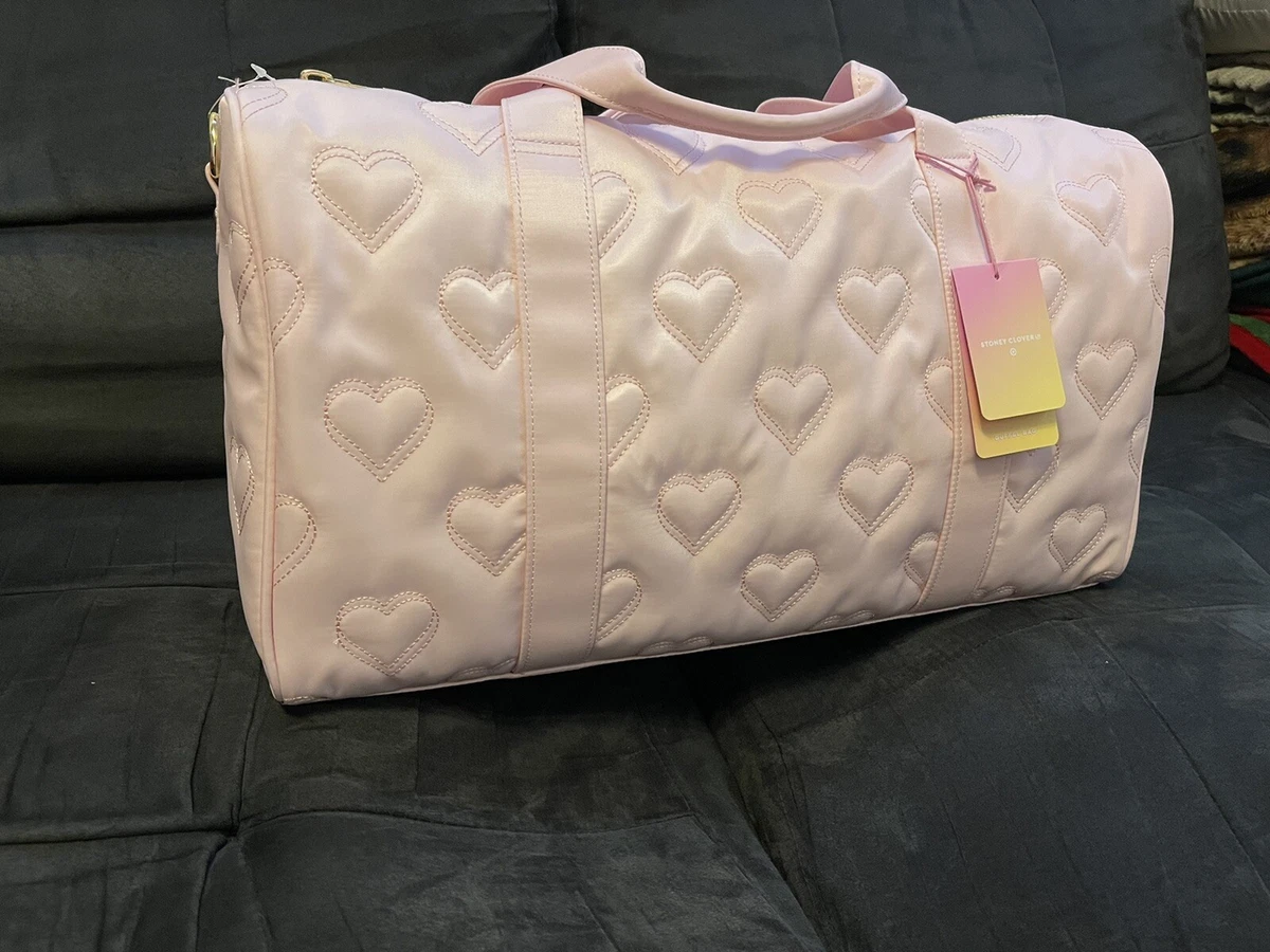 NEW Stoney Clover Lane x Target Quilted Hearts Duffle Bag - Light Pink IN  HAND