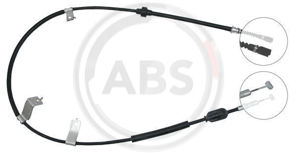 A.B.S. K13938 Seilzug, Feststellbremse Rechts FüR Honda-image