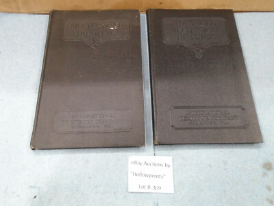 Mechanical & Advanced Mechanical Drawing vintage 1928 Set #212 213 by Royce B369