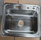 Drop-In Stainless Steel 25 in. 4-Hole Single Bowl Kitchen Sink by Glacier Bay