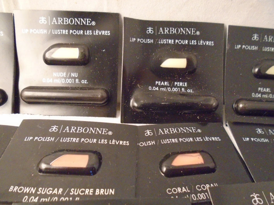  Kit de pinceles de esmalte de labios Arbonne 0,04 ml cada paquete de 15 tonos asst Foto 4 de 4